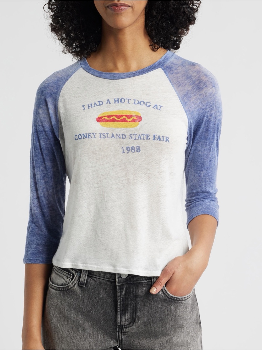 NWT Daydreamer LA Daydreamer Coney Island State Fair Raglan Tee Raglan Tee
